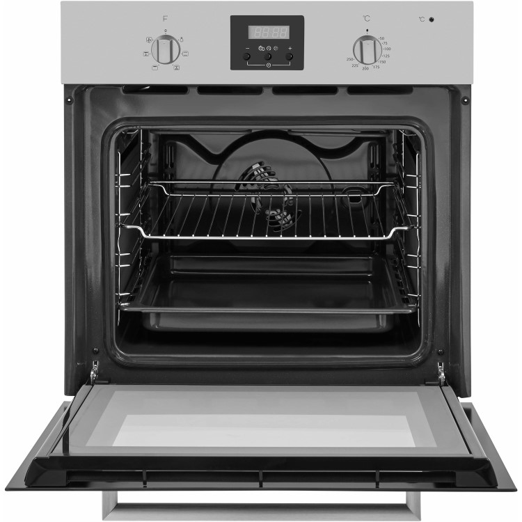 Refurbished Hotpoint AOY54CIX 60cm Single Built In Electric Oven with Catalytic Liners Stainless Steel