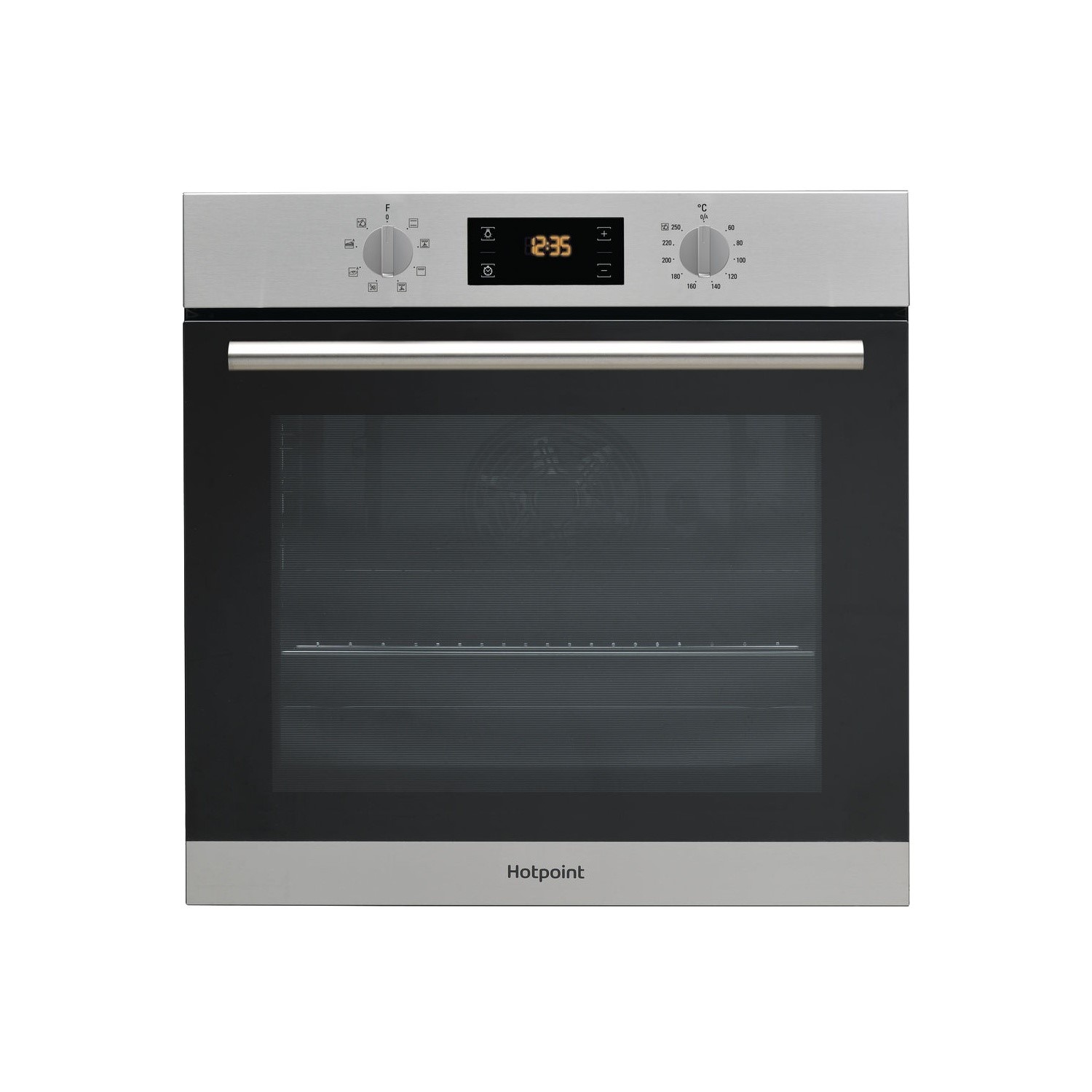 Refurbished Hotpoint SA2540HIX 60cm Single Built In Electric Oven Stainless Steel