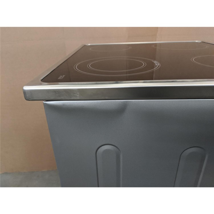 Refurbished Hotpoint HUE61X 60cm Electric Cooker With Ceramic Hob