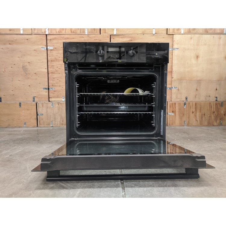 Refurbished AEG SteamBake BEB355020B 60cm Single Built In Electric Oven Black