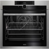 Refurbished AEG BPE842720M 60cm Single Built In Electric Stainless Steel