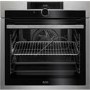Refurbished AEG BPE842720M 60cm Single Built In Electric Stainless Steel