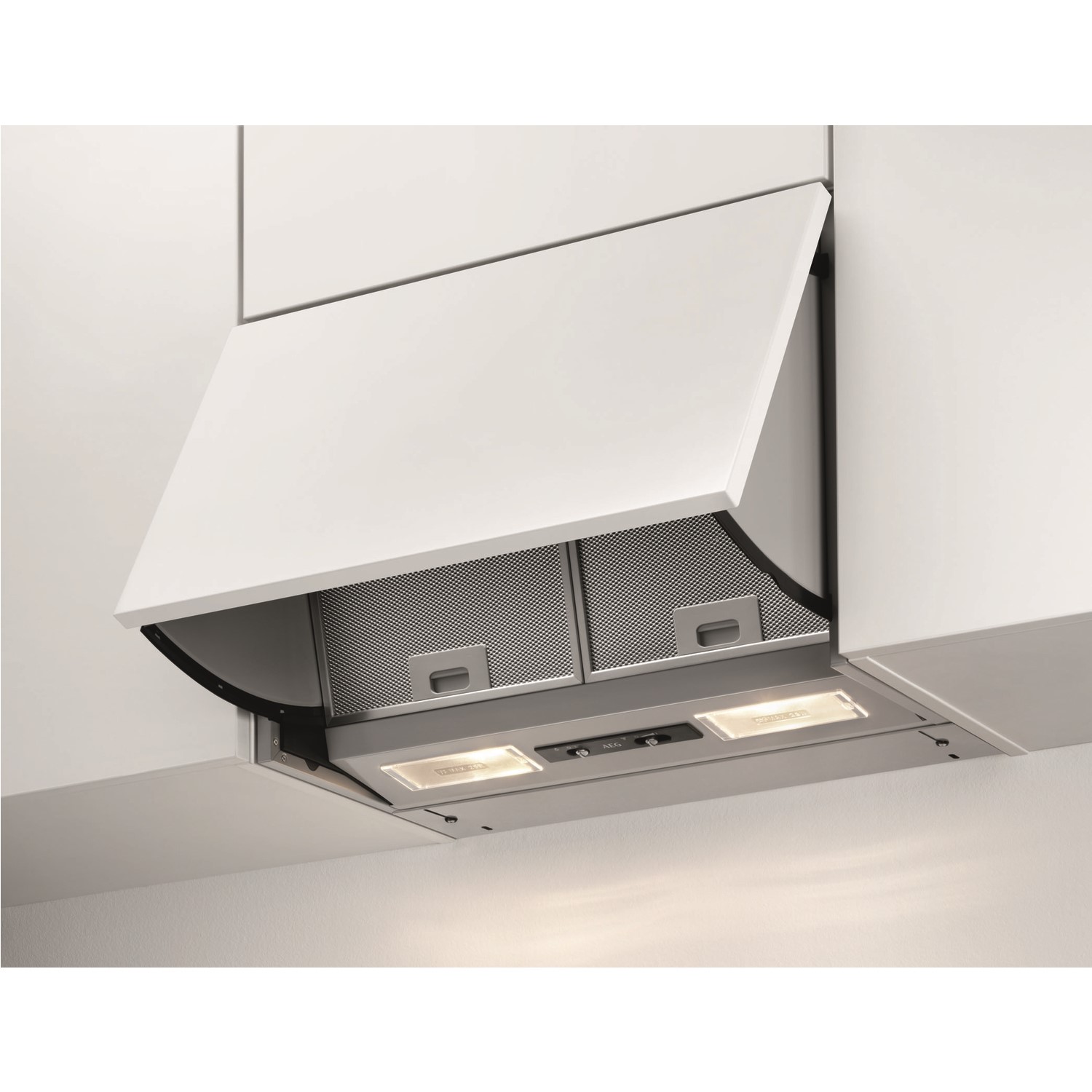 Refurbished AEG DEB2631S 60cm Integrated Cooker Hood Grey