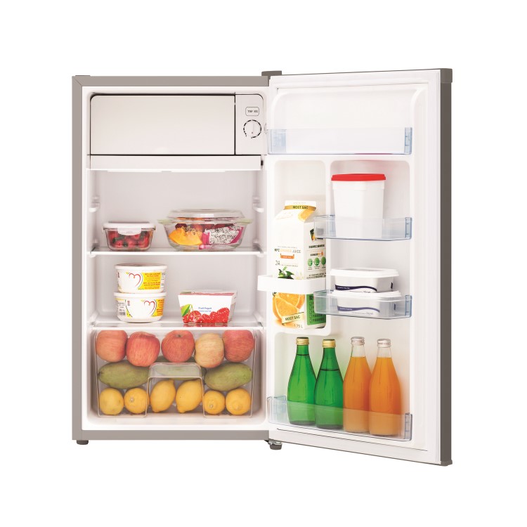 Fridgemaster MUR4892S 48cm Wide Freestanding Under Counter Fridge With Ice Box - Silver