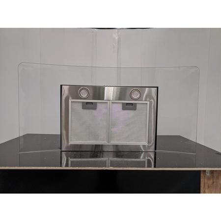Refurbished CDA ECP102SS 100cm Curved Glass Chimney Cooker Hood Stainless Steel
