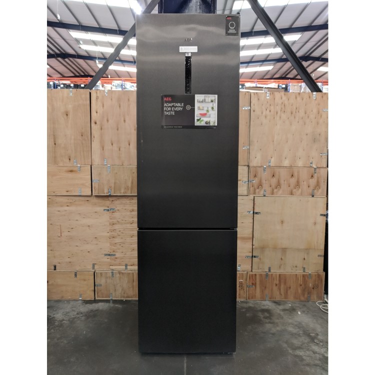 Refurbished AEG RCB736E5MB 347 Litre 60/40 Freestanding Fridge Freezer - Black