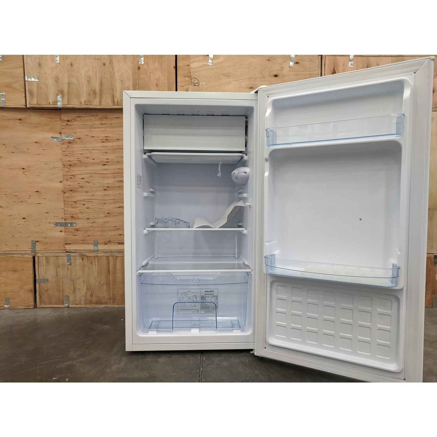 Refurbished electriQ EQ45FRIDGEICE Freestanding 62 Litre Under Counter Fridge with Ice Box White