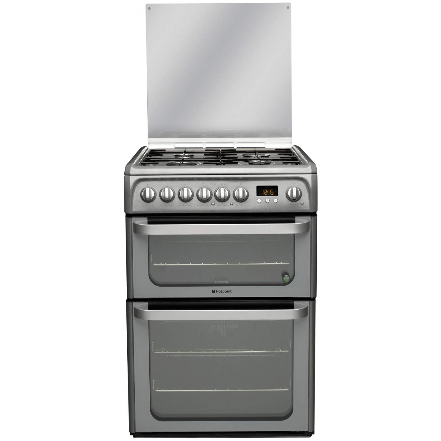 Hotpoint HUD61GS Dual Fuel Cooker, Graphite