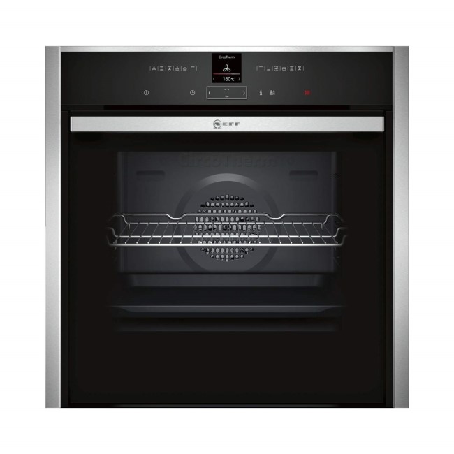 Neff B47CR32N0B N70 Slide & Hide Electric Single Oven Stainless Steel