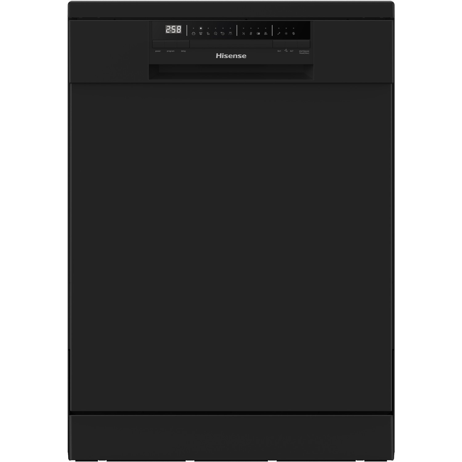 Refurbished Hisense HS60240BUK 13 Place Freestanding Dishwasher Black