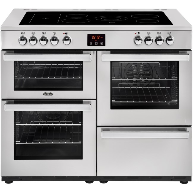 Belling Cookcentre 110E Professional 110cm Electric Range Cooker - Stainless Steel