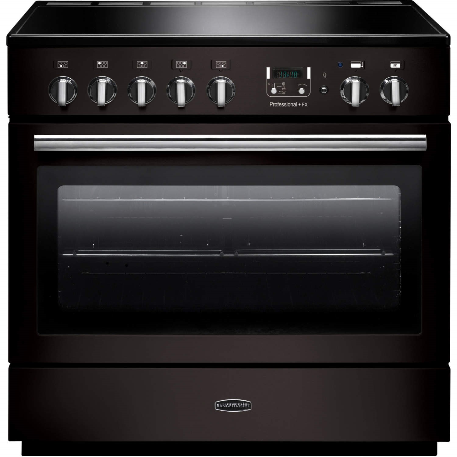 Rangemaster Professional Plus FX 90cm Electric Range Cooker with Induction Hob - Black