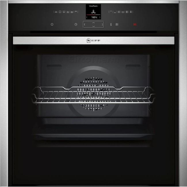 GRADE A1 - Neff N70 Slide & Hide Pyrolytic Self Cleaning Electric Single Oven - Stainless Steel