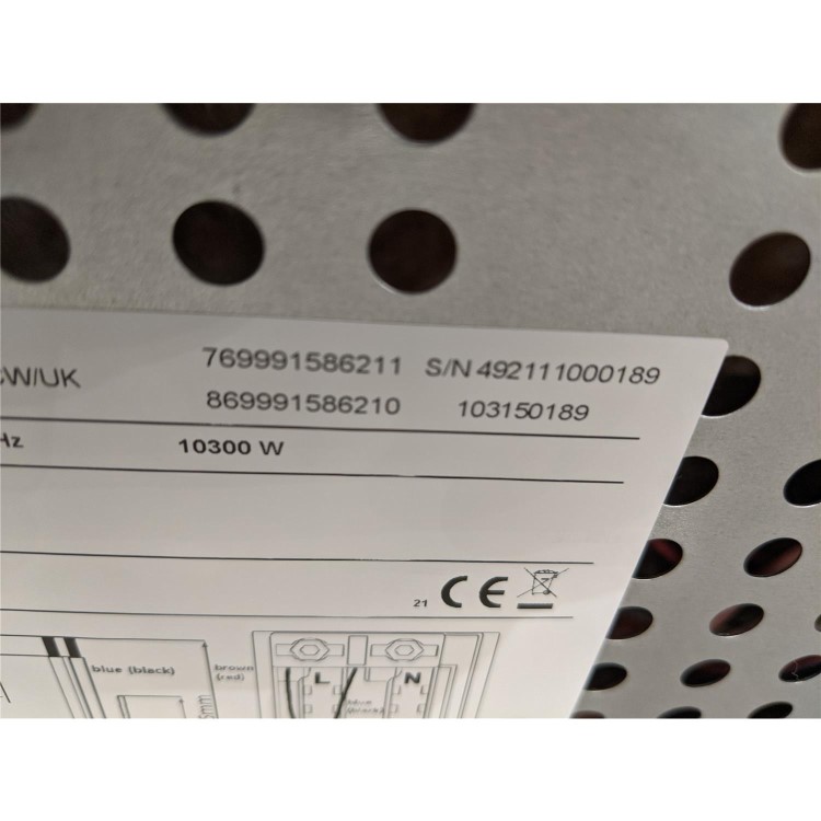 Refurbished Hotpoint HD5V93CCW 50cm Electric Cooker With Ceramic Hob