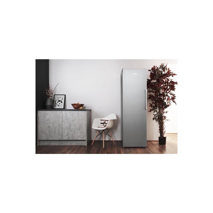 Refurbished HOTPOINT UH8F1CG 260 Litre Freestanding Upright Freezer 188cm Tall Frost Free 59.5cm Wide - Graphite