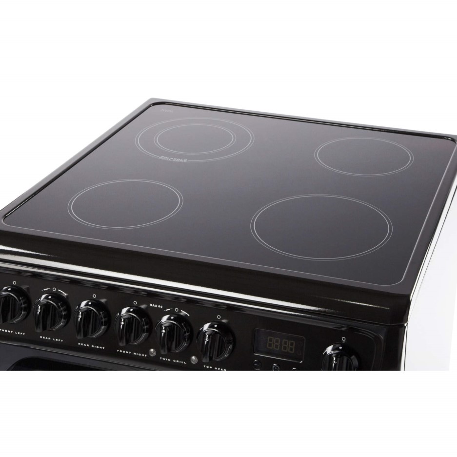 Hotpoint 60cm Double Oven Electric Cooker Black HAE60KS Appliances