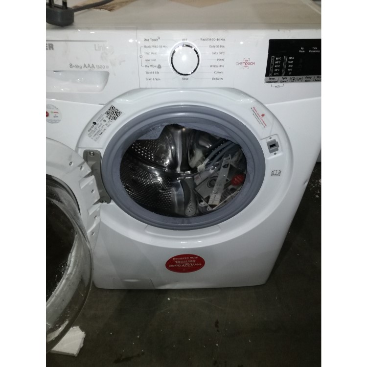 Refurbished Hoover HLW585DC Freestanding 8/5KG 1500 Spin Washer Dryer White