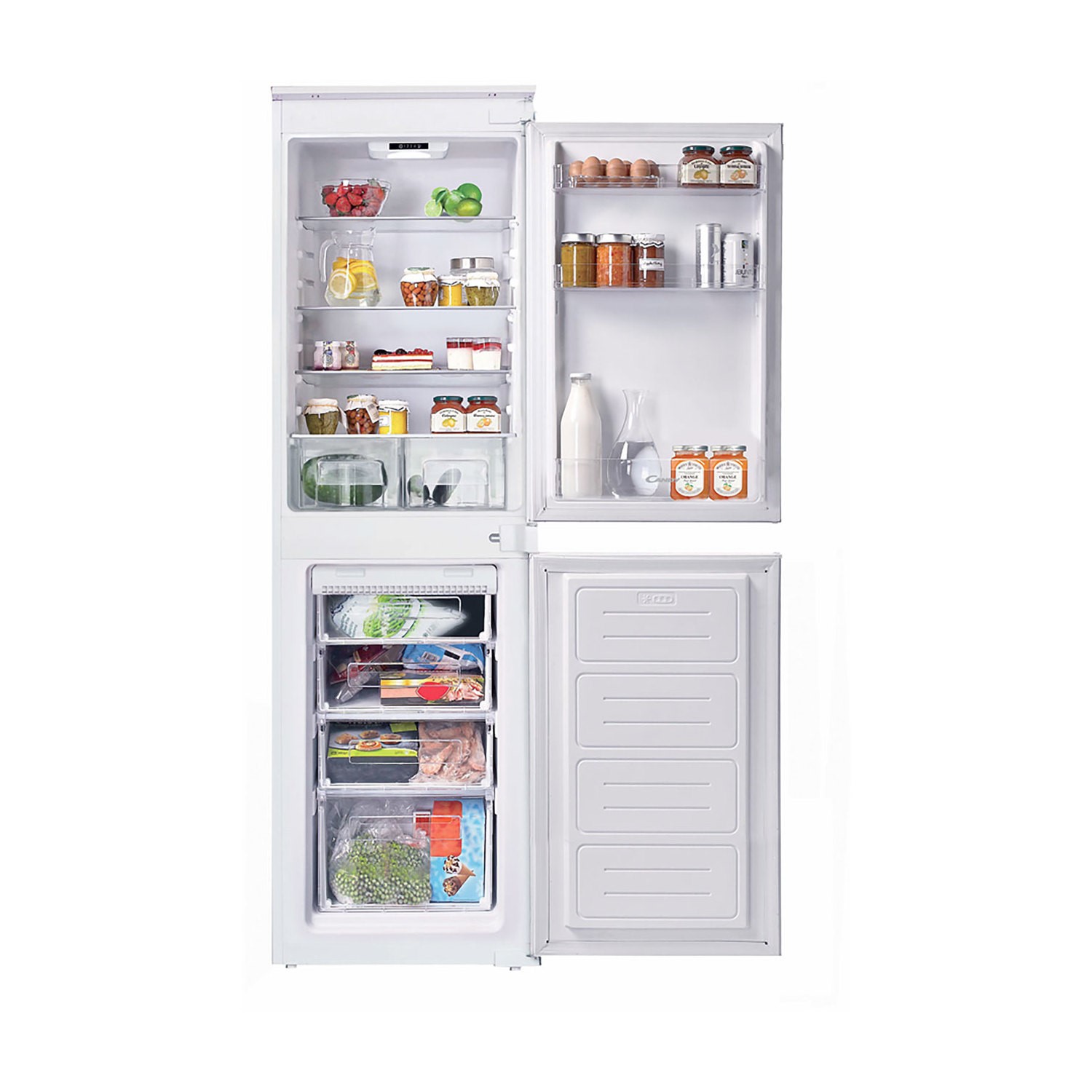 Refurbished Candy BCBF50NUK Integrated 228 Litre 50/50 Frost Free Fridge Freezer