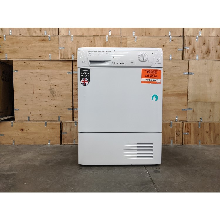 Refurbished Hotpoint Aquarius FETC70BP Freestanding Condenser 7KG Tumble Dryer White