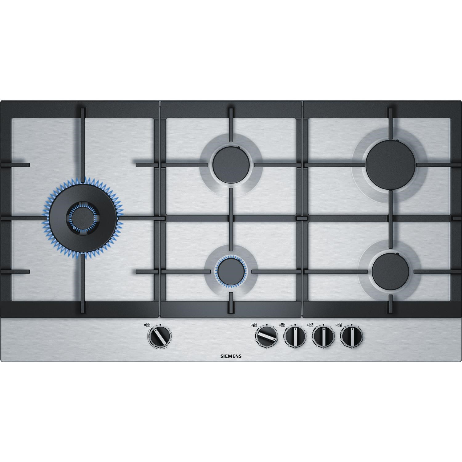 Siemens iQ500 92cm 5 Burner Gas Hob - Stainless Steel