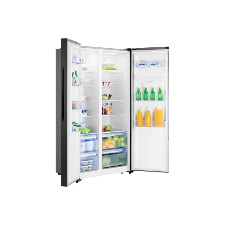 Fridgemaster 514 Litre American Fridge Freezer - Black