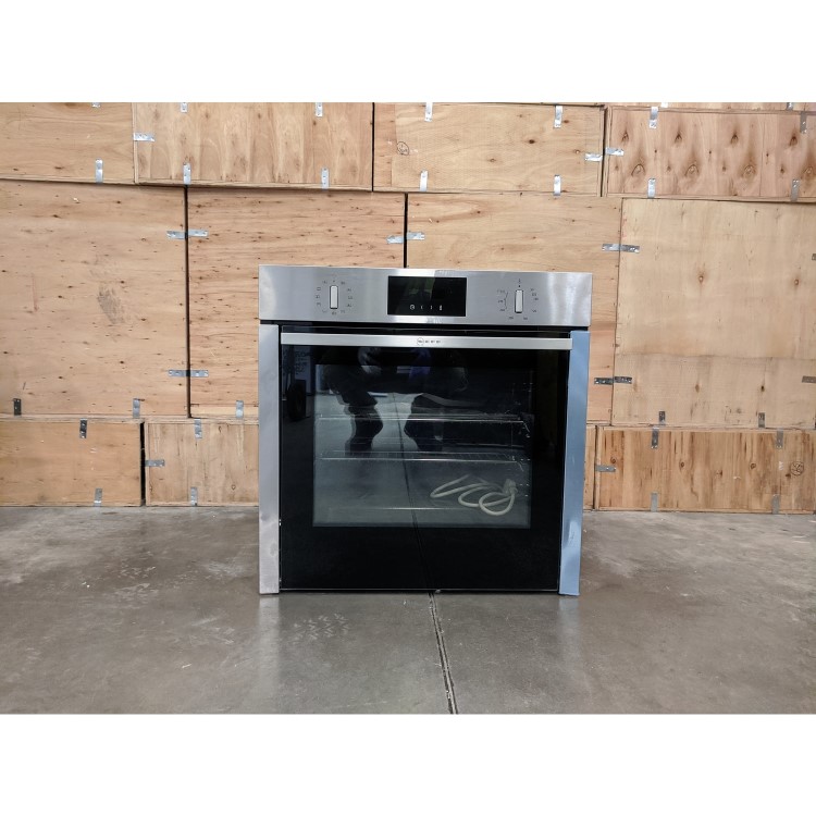 Refurbished Neff N30 Slide & Hide B6CCG7AN0B 60cm Single Built In Electric Oven Stainless Steel