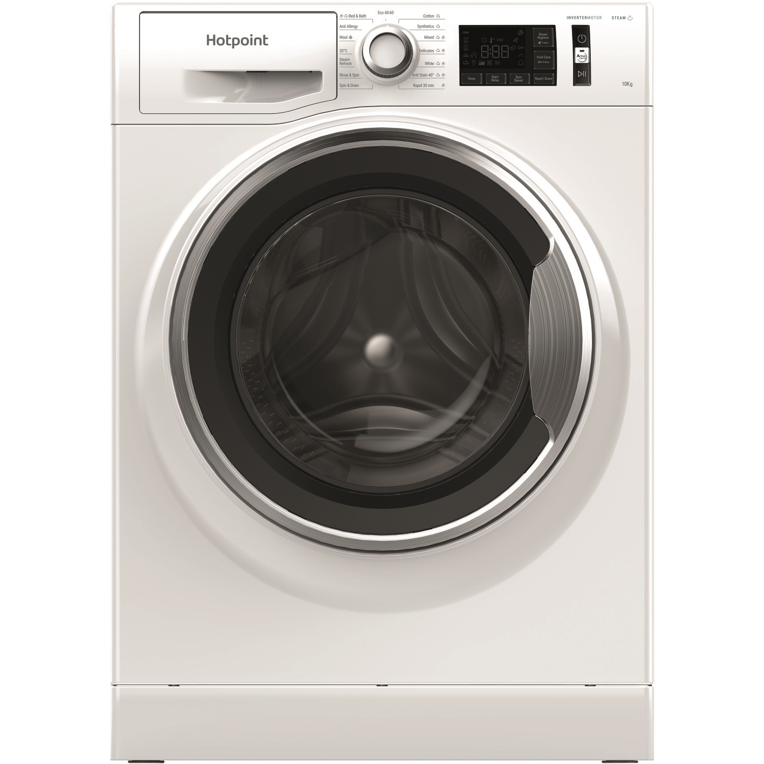 Refurbished Hotpoint NM111044WCAUKN Freestanding 10KG 1400 SpinWashing Machine