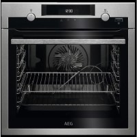 Refurbished AEG 6000 BPS556020M Pyrolytic 60cm Single Built In Electric Oven with Food Sensor Stainless Steel Refurbished AEG 6000 BPS556020M Pyrolytic 60cm Single Built In Electric Oven with Food Sensor Stainless Steel