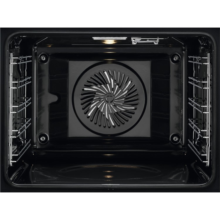 Refurbished AEG 6000 BPS556020M Pyrolytic 60cm Single Built In Electric Oven with Food Sensor Stainless Steel