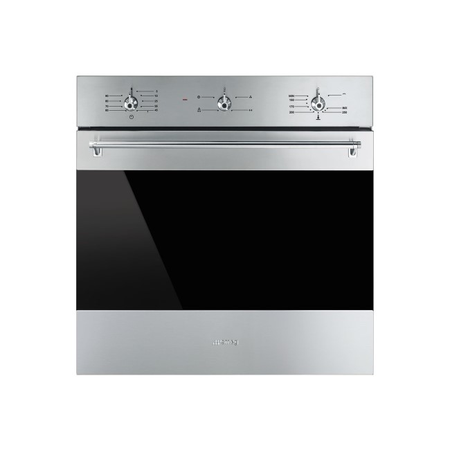 Refurbished Smeg SF6341GVX Classic Gas Fan Oven with Electric Grill Stainless Steel