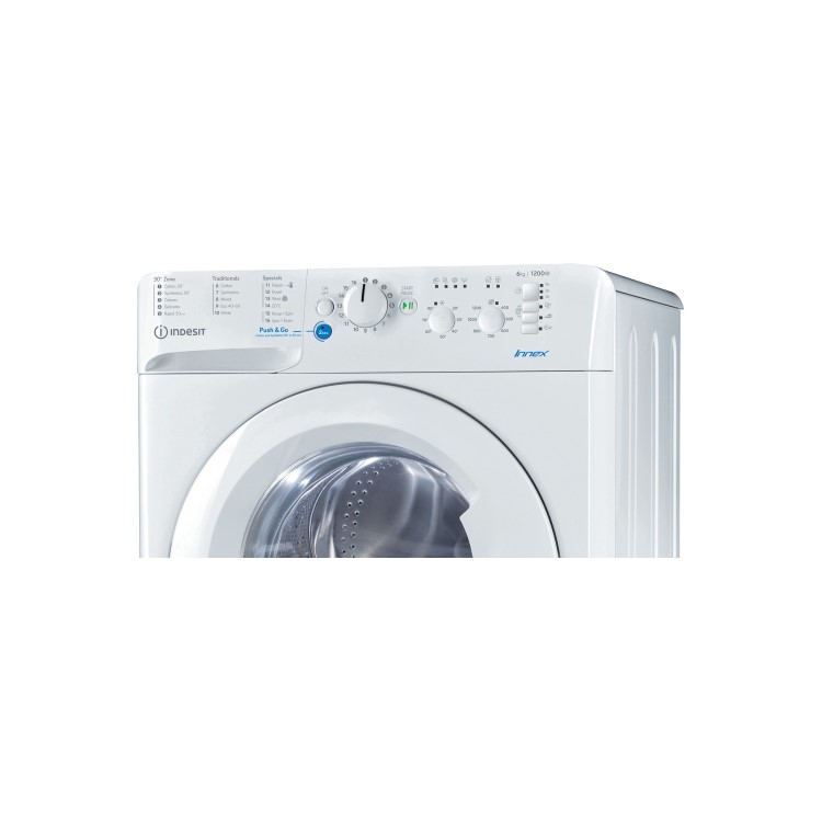 Indesit BWSC61251XWUKN Innex 6kg 1200rpm Freestanding Washing Machine - White