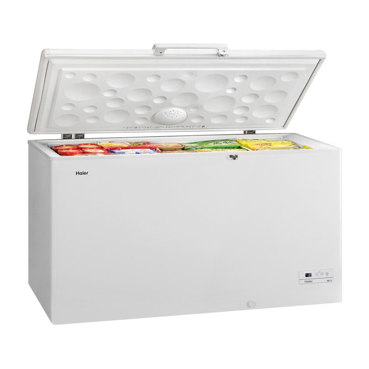 GRADE A2 - Haier HCE519R 165cm Wide 519L Chest Freezer With Fast Freeze - White