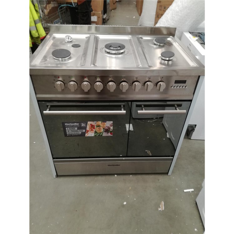 Refurbished Montpellier MRT91DFMX 90cm Dual Fuel Range Cooker