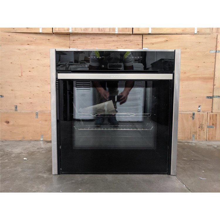 Refurbished Neff B47CR32N0B 60cm Single Built In Electric Oven Stainless Steel