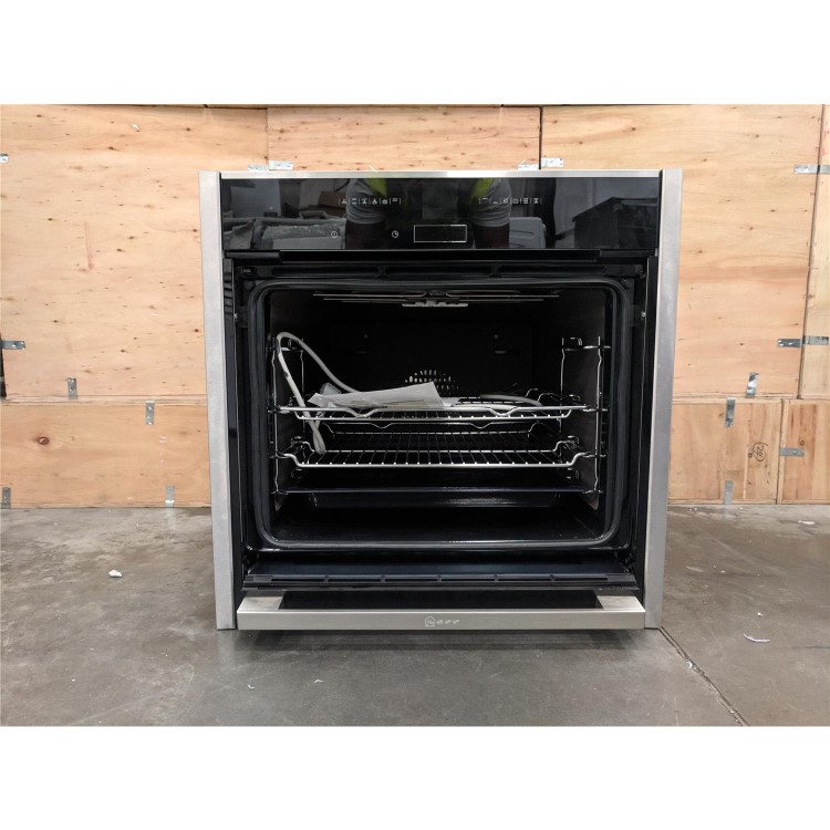 Refurbished Neff B47CR32N0B 60cm Single Built In Electric Oven Stainless Steel