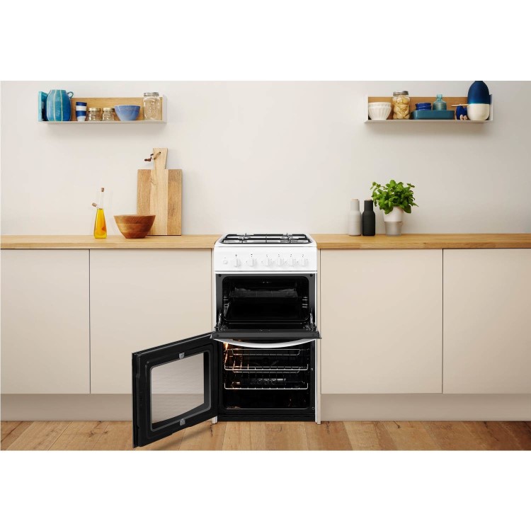 Indesit 50cm Gas Cooker - White