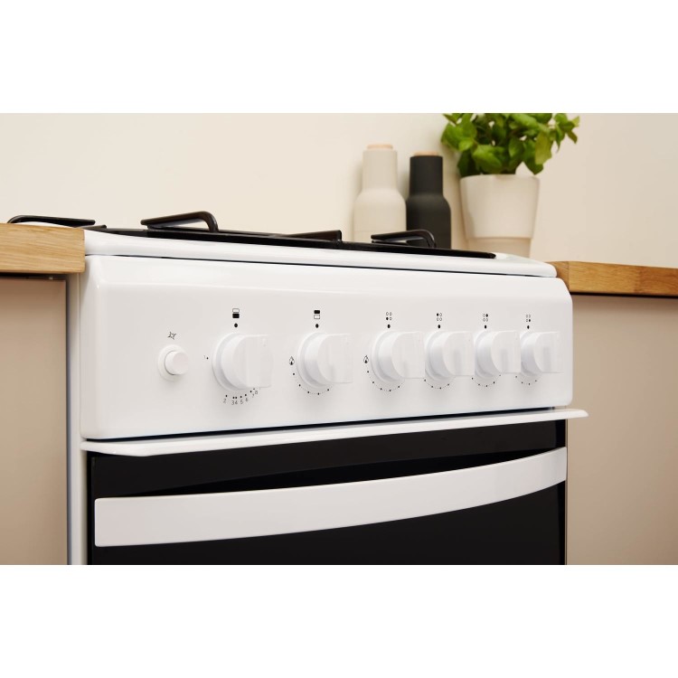 Indesit 50cm Gas Cooker - White