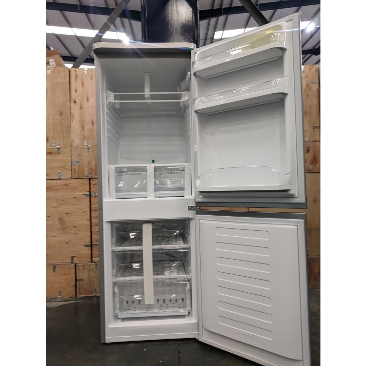 Refurbished Indesit IBD5515S1 Freestanding 208 Litre 60/40 Fridge Freezer Silver