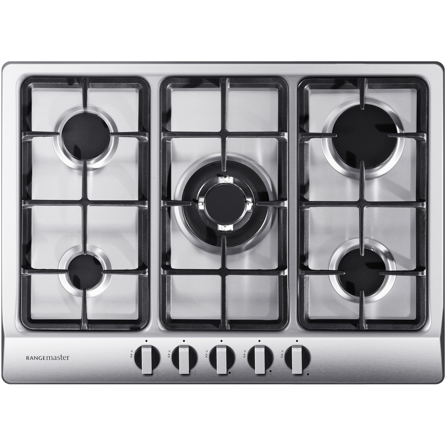 Rangemaster 68cm 5 Burner Gas Hob - Stainless Steel