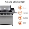 Refurbished Boss Grill Alabama Elite - 6 Burner Gas BBQ with Side Burner - Stainless Steel