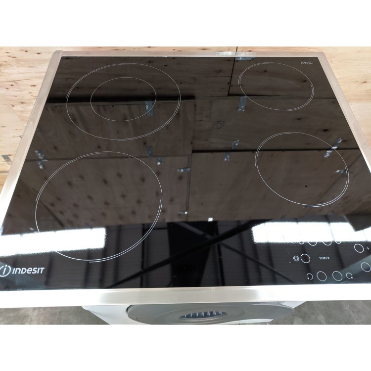 Refurbished Indesit RI261X 58cm Touch Control 4 Zone Ceramic Hob