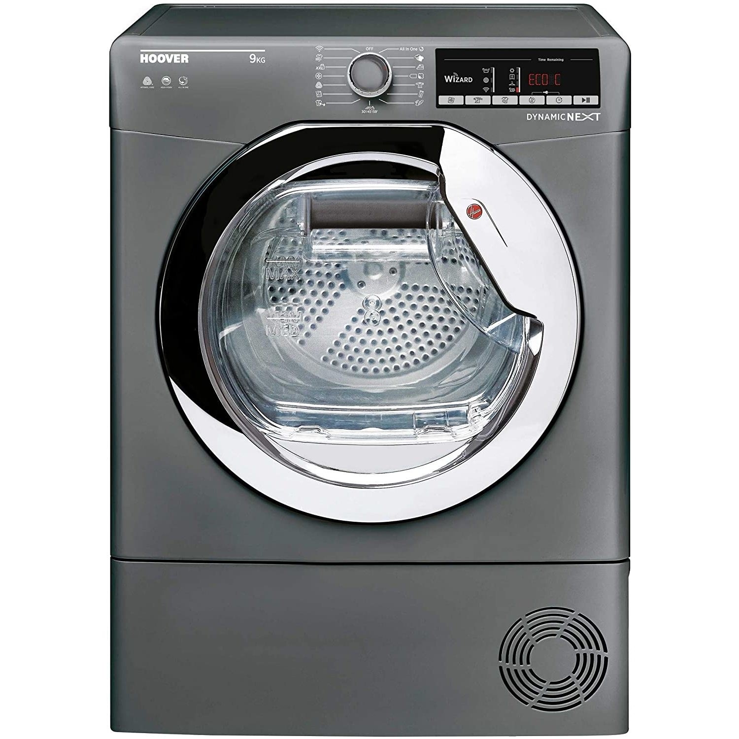 Refurbished Hoover DXOC9TCER Smart Freestanding Condenser 9KG Tumble Dryer Graphite