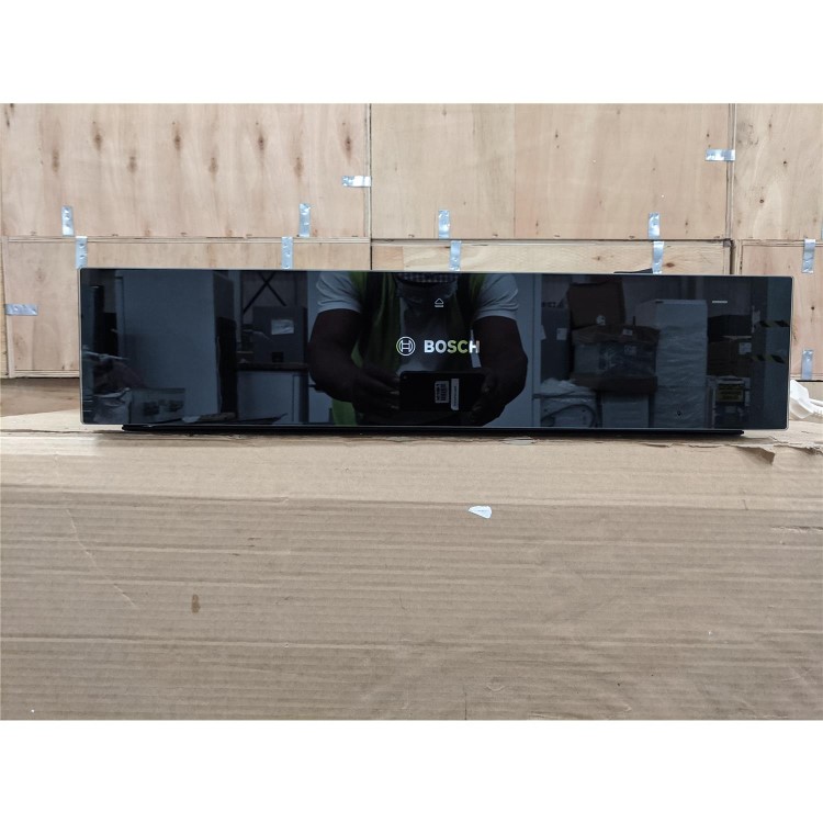 Refurbished Bosch 14cm High Push-pull Warming Drawer - Black