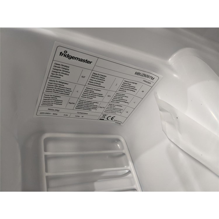 Refurbished Fridgemaster MBUZ6097M 97 Litre Integrated Under Counter Freezer 60cm Wide - White