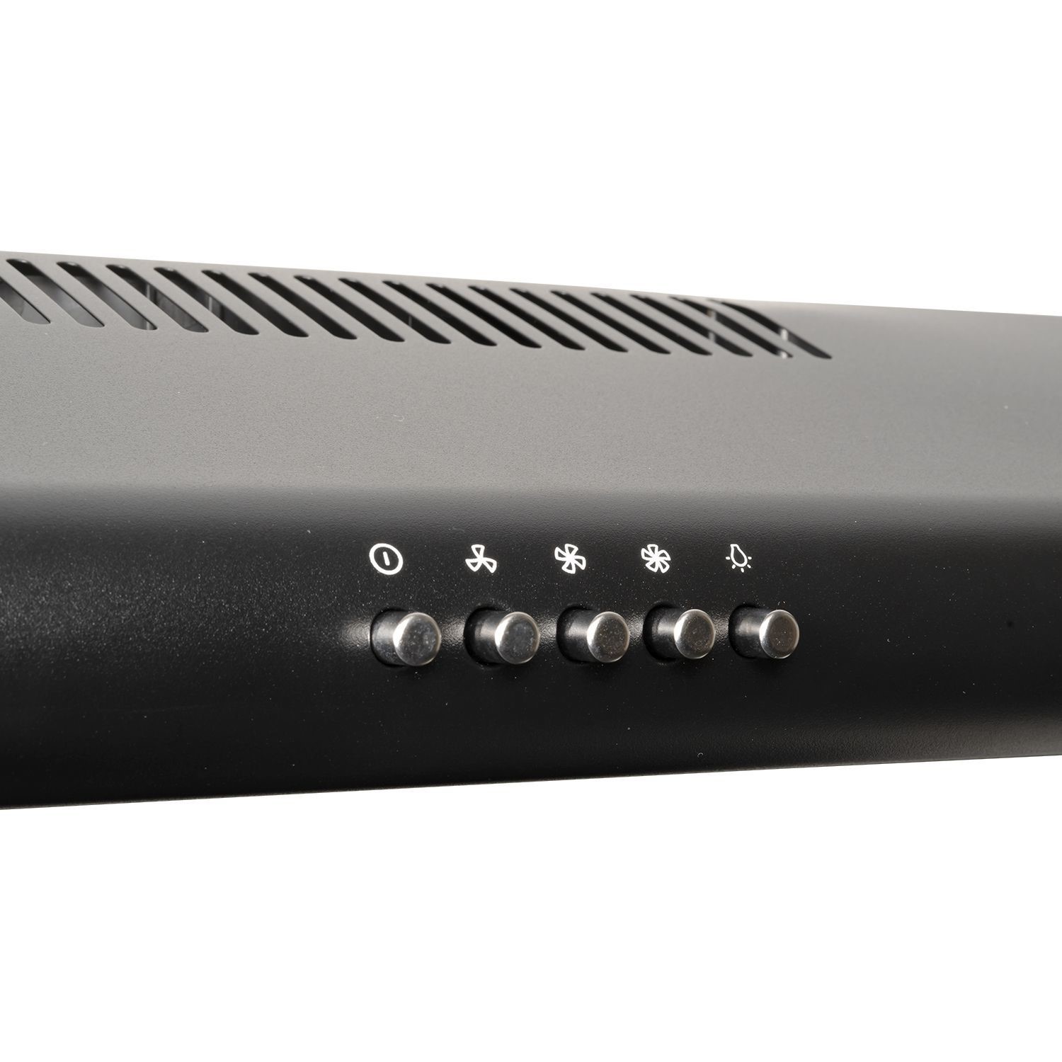 Refurbished electriQ 60cm Visor Cooker Hood in Black 77994249/1