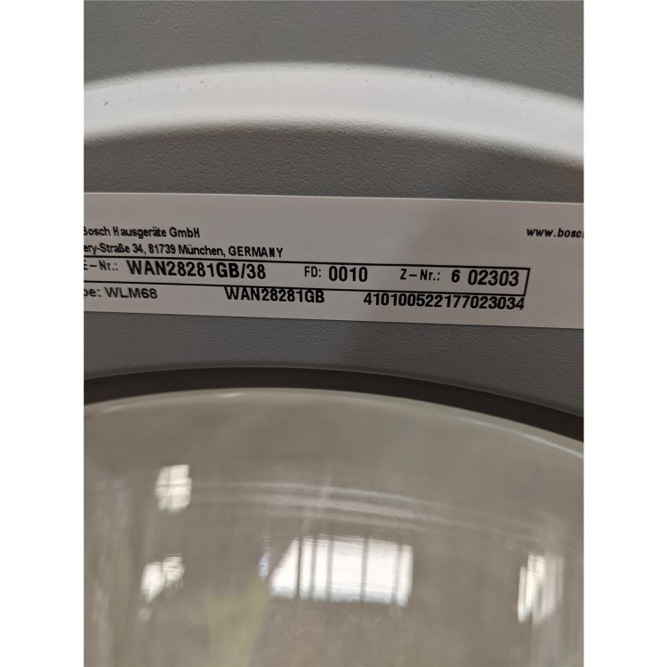 Refurbished Bosch Serie 4 WAN28281GB Freestanding 8KG 1400 Spin Washing Machine