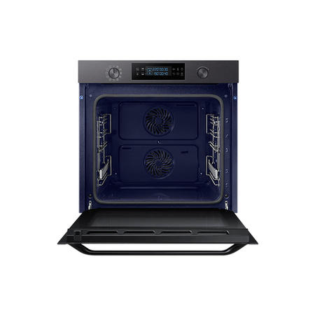 GRADE A3 - Samsung NV75K5571RM 75L Dual Cook Pyrolytic Electric Single Oven - Matt Black