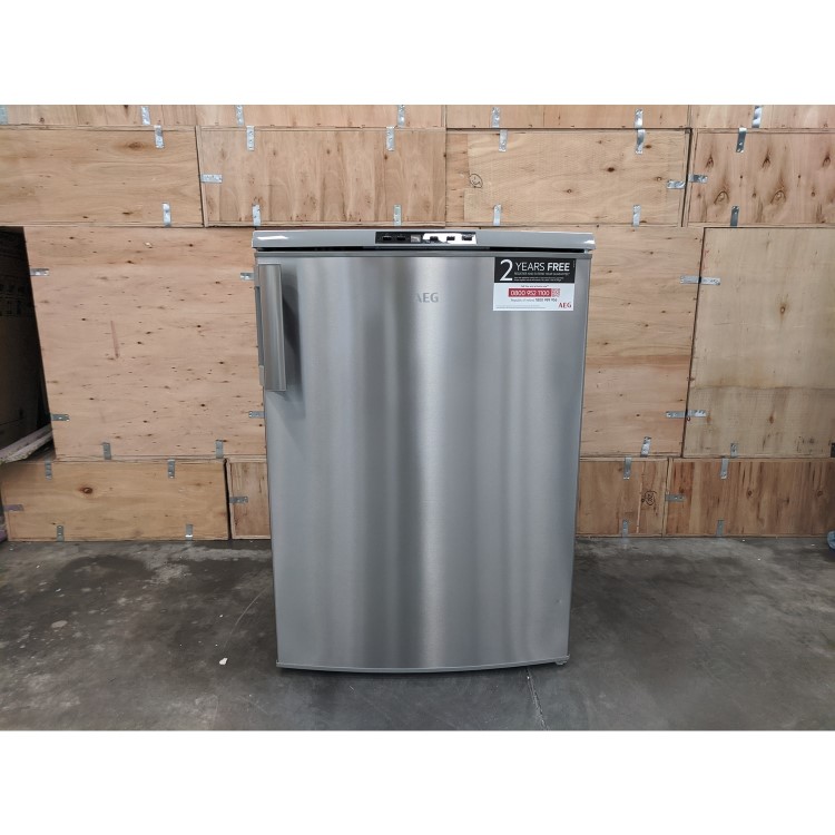 Refurbished AEG ATB68F6NX 85 Litre Under Counter Freestanding Freezer - Stainless Steel