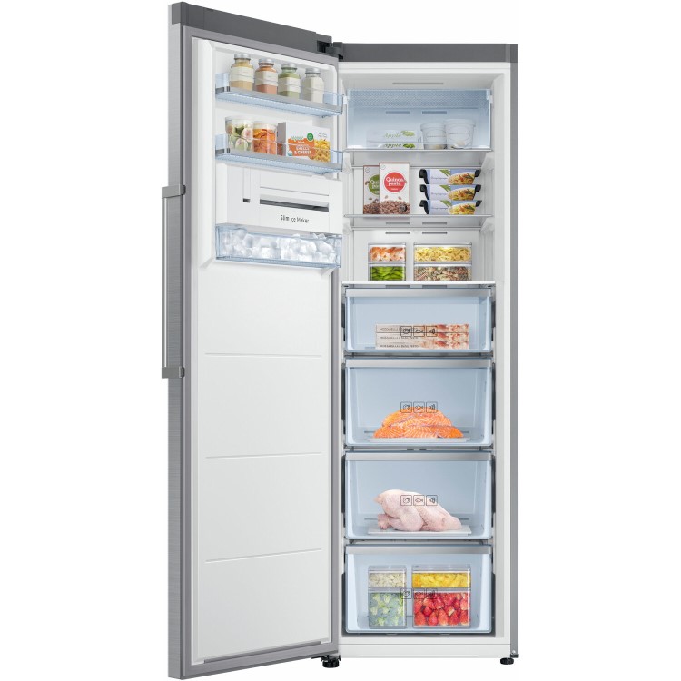 GRADE A2 - Samsung RZ32M71207F 60cm Wide Frost Free Freestanding Upright Freezer - Refined Steel