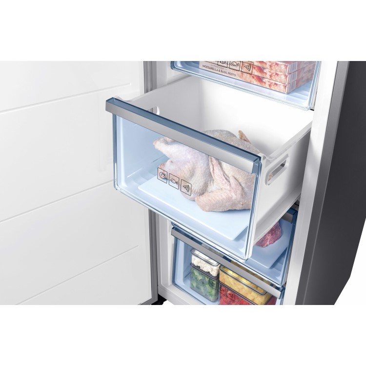 GRADE A2 - Samsung RZ32M71207F 60cm Wide Frost Free Freestanding Upright Freezer - Refined Steel
